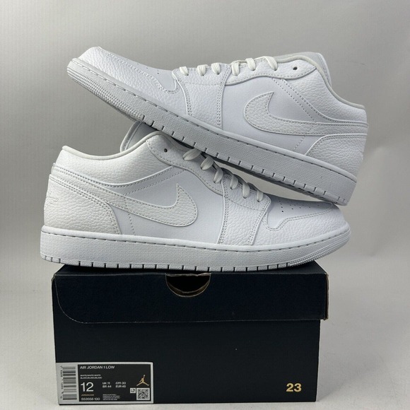 Jordan Other - Nike Shoes Air Jordan 1 Retro Low “Triple White” 2024